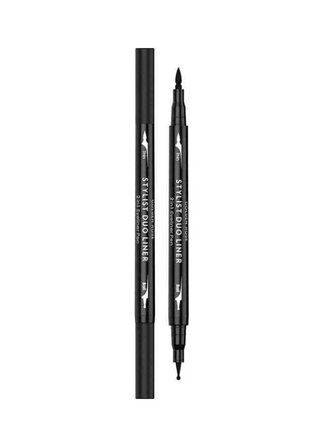 Stylist Duo Liner 2 in 1 Eyeliner Pen Black
