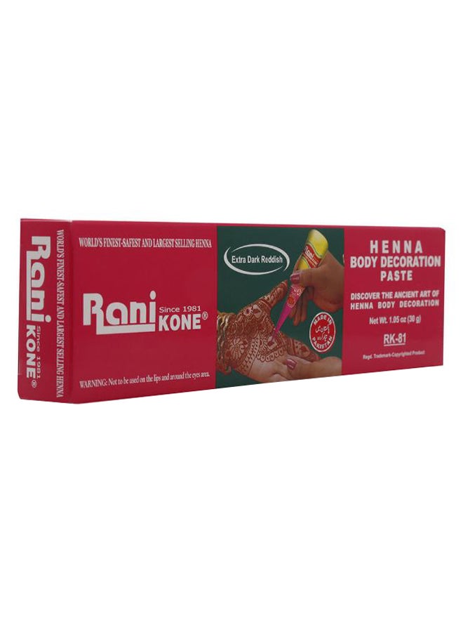 Henna Body Paste Red