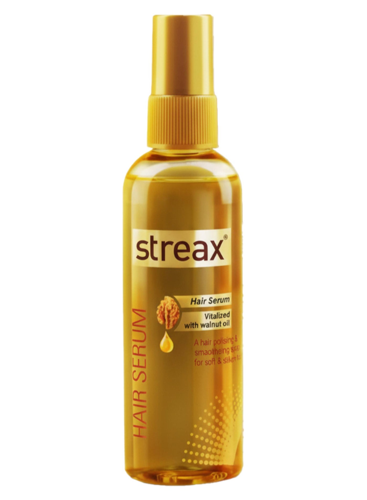 Walnut Hair Serum for Instant Shine & Smoothness - Frizz-Free, Manageable Hair All Day with Nourishing Walnut Oil 100ml