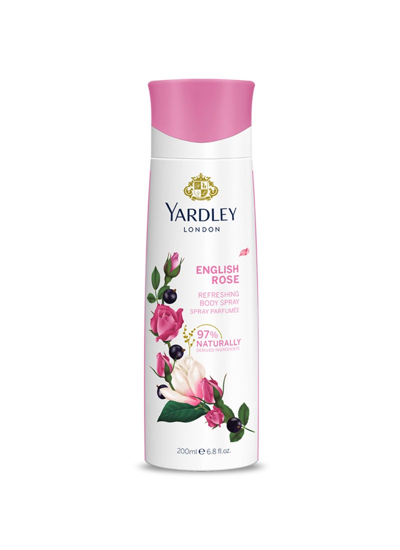 English Rose Refreshing Body Spray 200ml