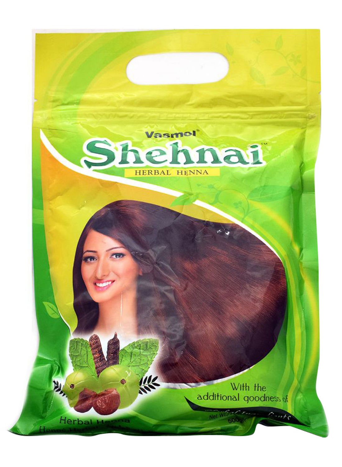 Shehnai Herbal Henna Powder for Natural Hair Colour - Conditions & Nourishes for a Rich, Vibrant Shade Natural Hair Colour 500grams