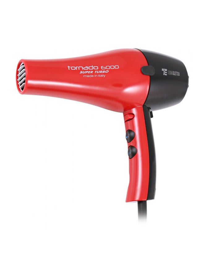 Tornado Elettra 6000 Hair Dryer Red/Black