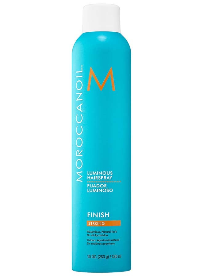 Luminous Hairspray Strong Hold, Long-Lasting Style with Shine, Anti-Humidity, Argan Oil Infused, 10 oz 330ml