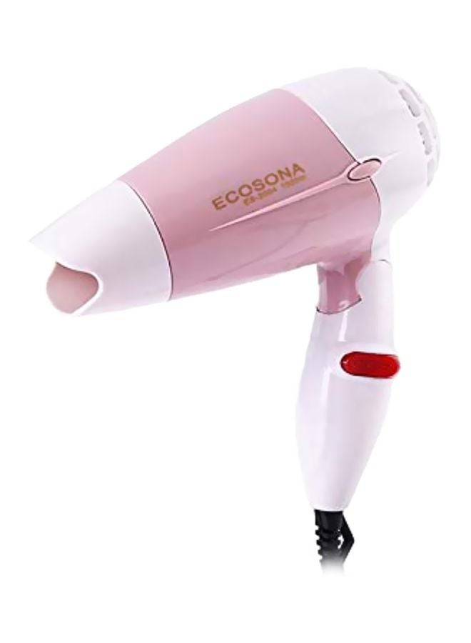 Foldable Handle Hair Dryer White/Pink