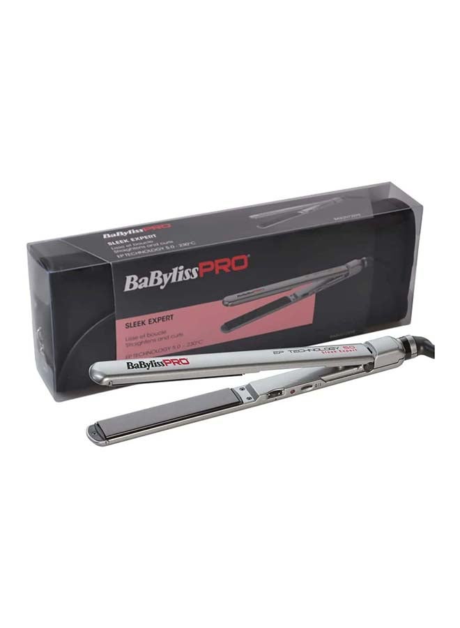 BaByliss PRO Ceramic Sleek Expert Nano Hair Straightener | 24mm EP Technology Plates for Smooth Styling | Fast Heat-Up to 230°C | Professional Flat Iron - 
BAB2072EPSDE Silver