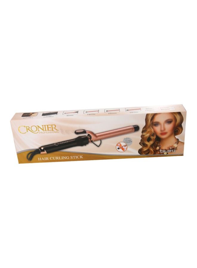 Hair Curling Stick Black/Brown/Gold
