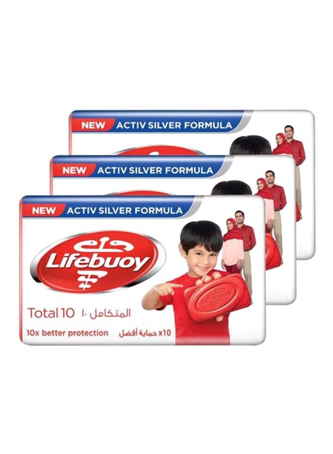 Pack Of 3 Total 10 Activ Silver Formula Germ Protection Soap 3x160grams
