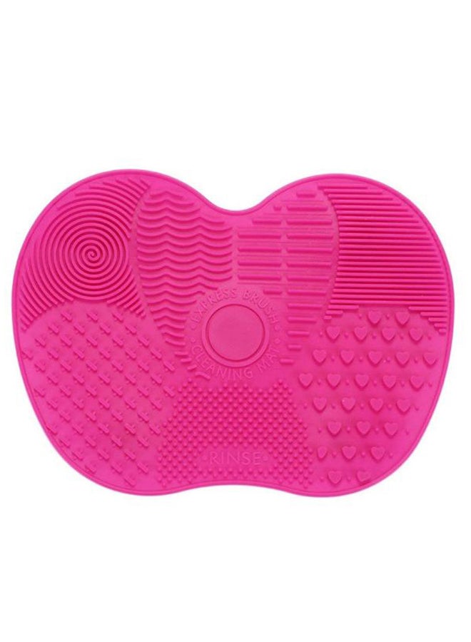 Makeup Brush Cleaning Pad With Suction Cup Pink