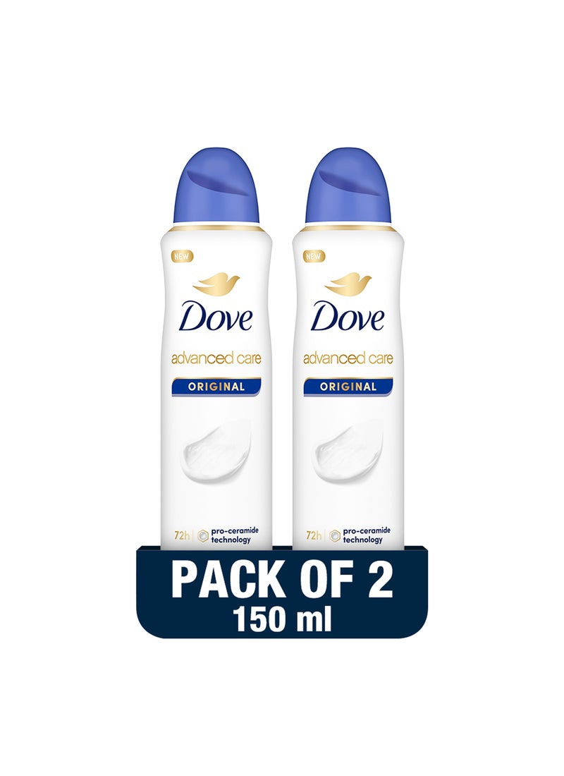 Original Antiperspirant Deodorant Pack of 2 150ml