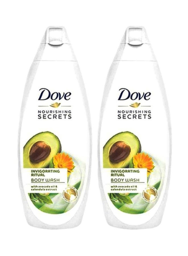 2-Piece Nourishing Secrets Invigorating Ritual Body Wash Avocado Oil And Calendula Extract  Set 250ml