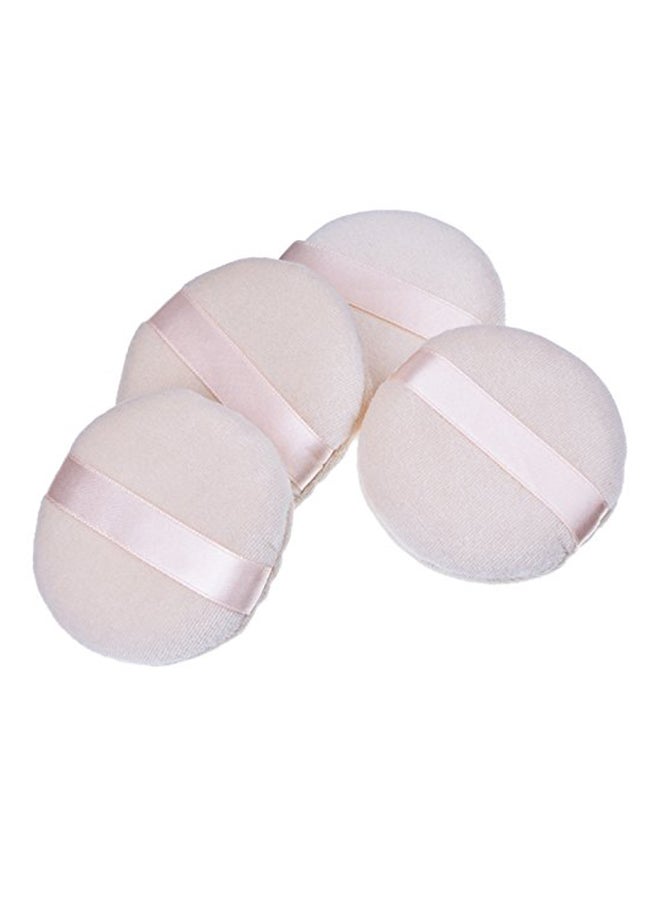 Pack Of 4 Powder Puff Soft Sponge White