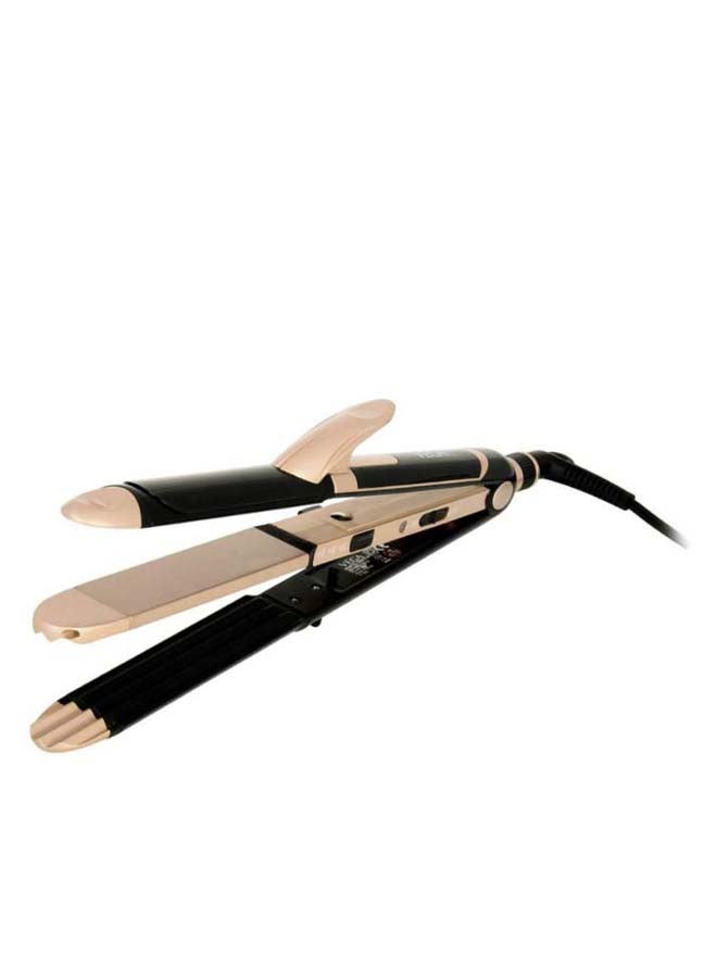 3-In-1 Instant Hair Styler Black/Gold