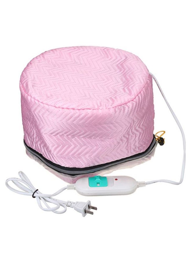 Hair Thermal Spa Treatment Electric Heat Cap Pink/White 17 x 21cm