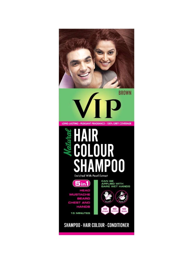 Hair Color Shampoo Brown 180ml