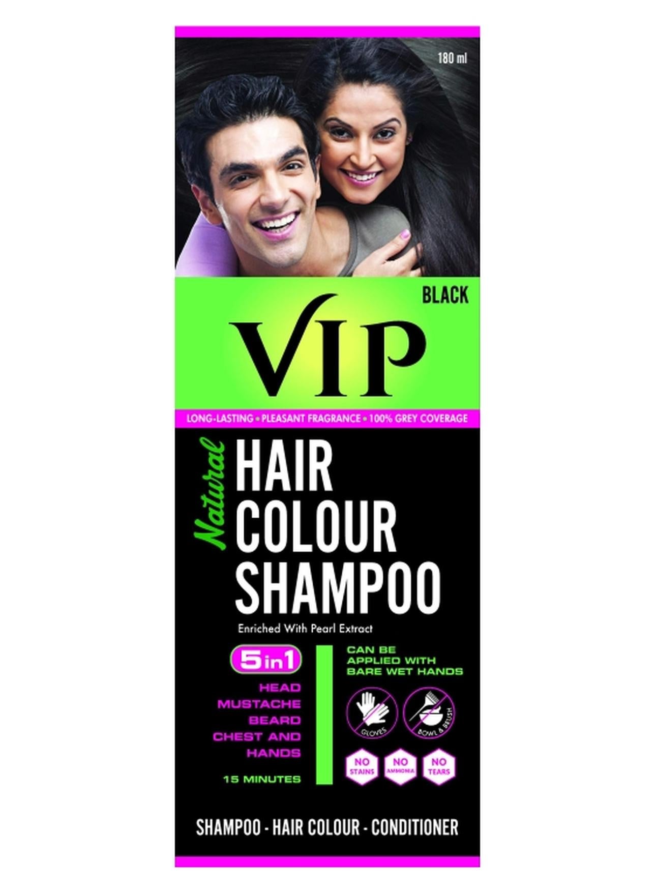 Hair Color Shampoo Black 180ml
