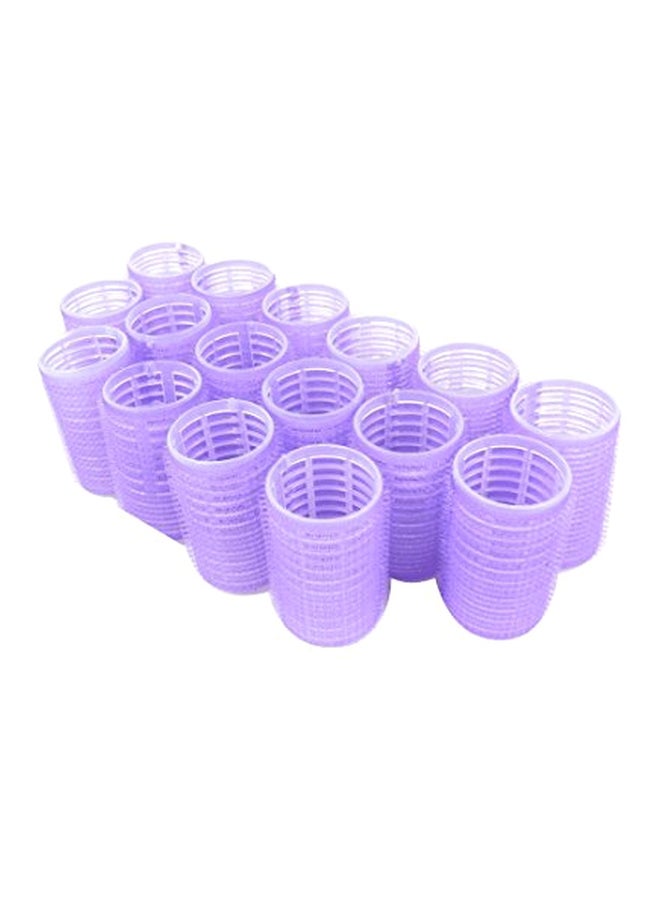Pack Of 16 Self Grip Holding Hair Roller Pink/Green/Blue