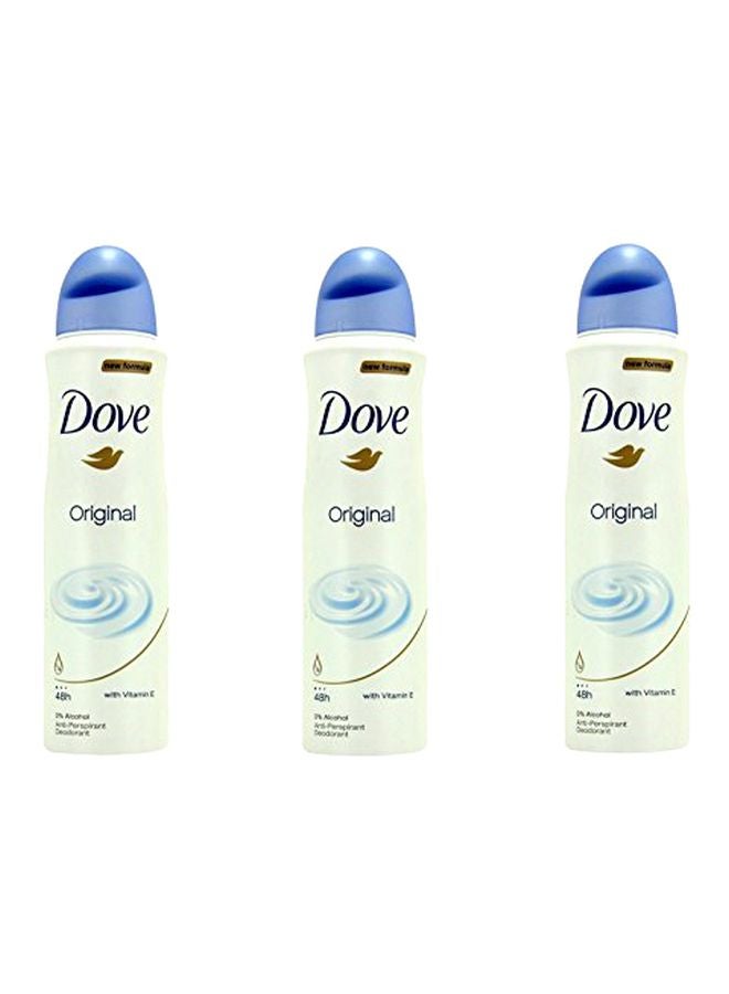 3-Piece Original Antiperspirant Deodorant Set 150ml