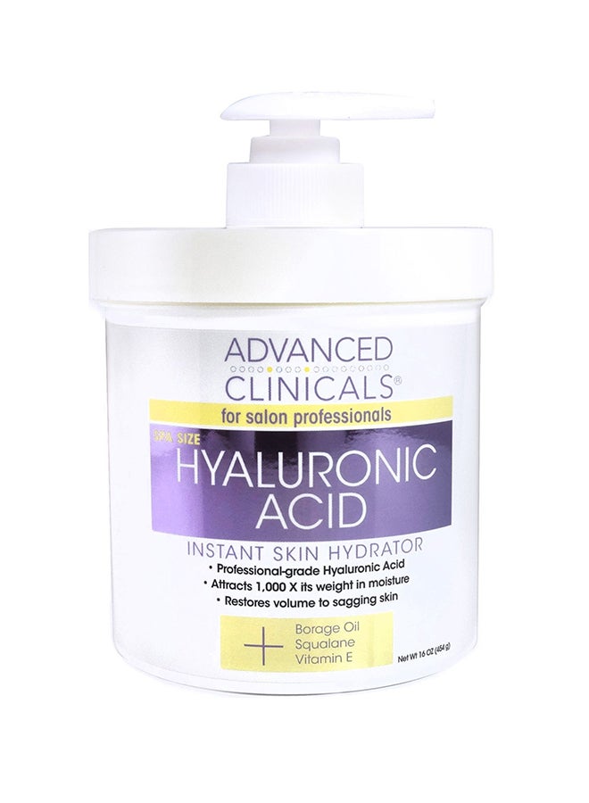 Hyaluronic Acid Instant Skin Hydration Cream 454grams