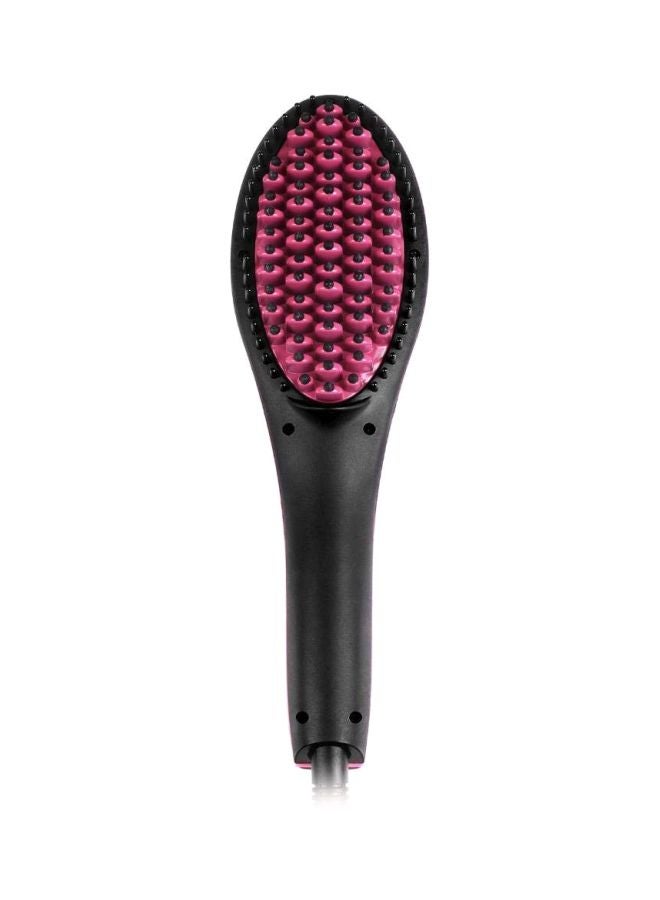 Electric Straightening Brush With Kajal Black/Pink