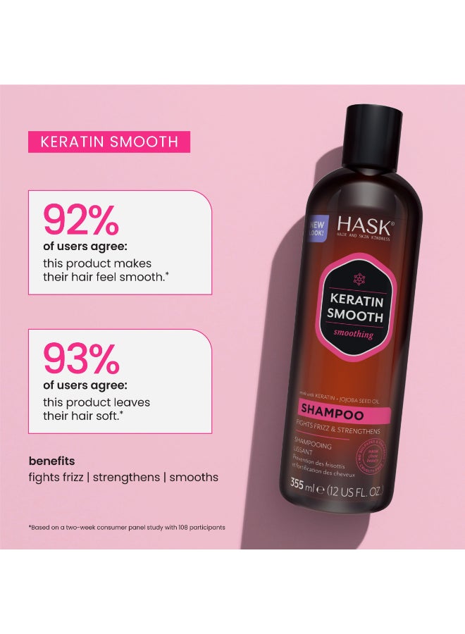 Keratin Protein Smoothing Shampoo for Frizzy, Unruly Hair - Softens, Renews & Revitalizes with Incredible Shine 355ml - image 6
