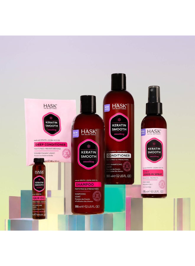 Keratin Protein Smoothing Shampoo for Frizzy, Unruly Hair - Softens, Renews & Revitalizes with Incredible Shine 355ml - image 8