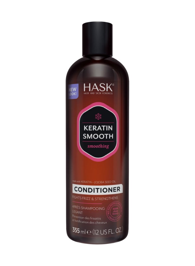 Keratin Protein Smoothing Conditioner for Frizzy, Dry Hair - Detangles, Blocks Humidity & Revitalizes with Incredible Shine 355ml