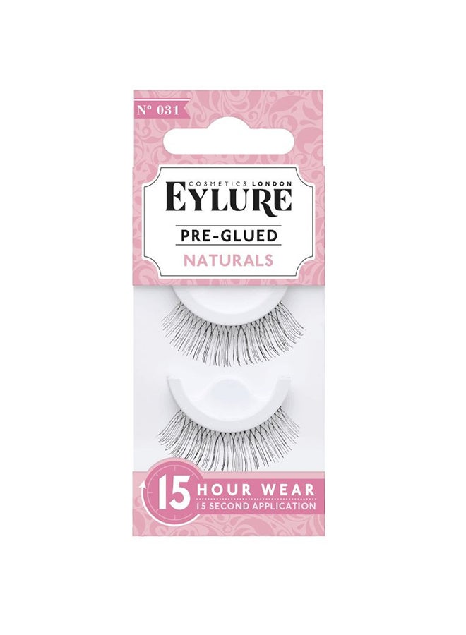 Pre Glued Lashes - Naturals 031 Black