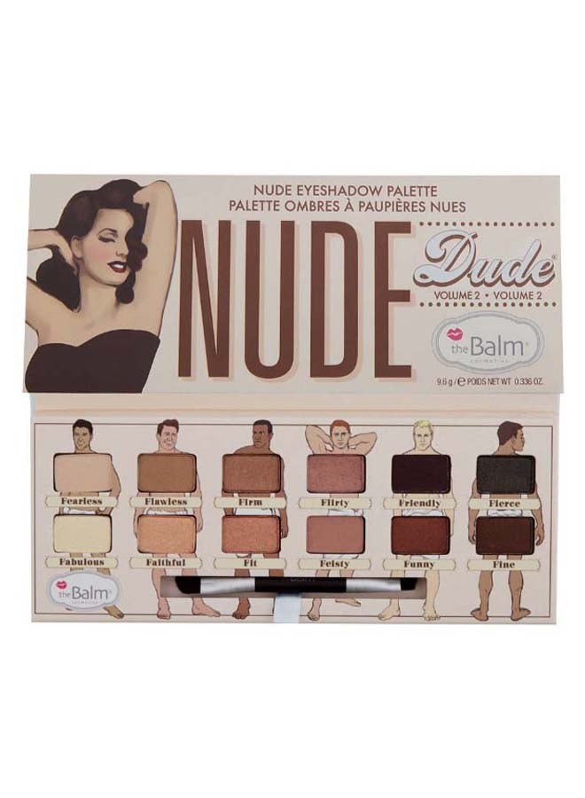 Nude Dude Volume 2 Eyeshadow Palette Brown/Beige/Pink