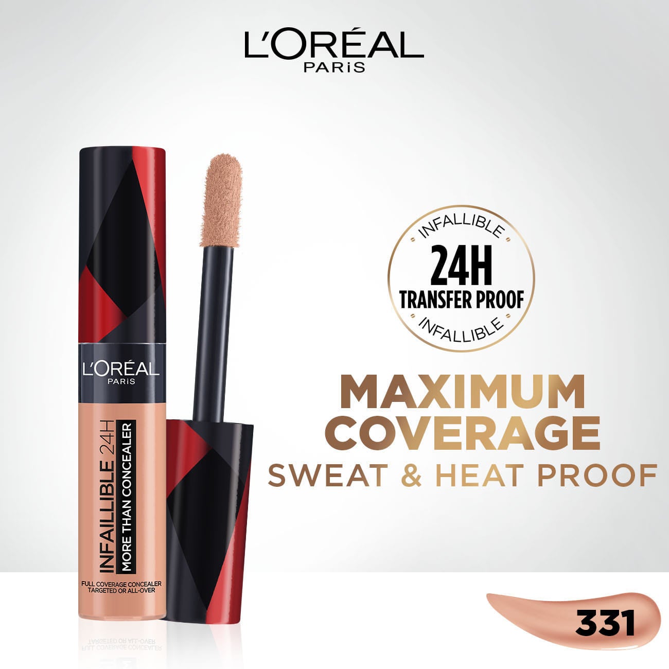 Infaillible 24H More Than Concealer Shade 331 Cool Rose - image 2