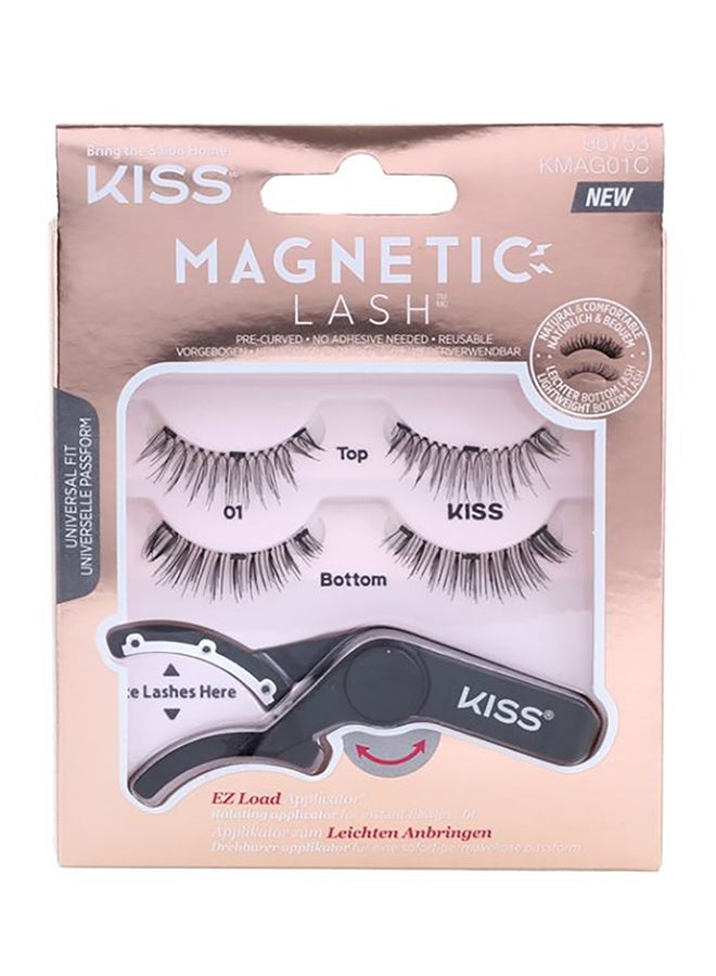 Magnetic Eyelashes With Applicator 01 Black