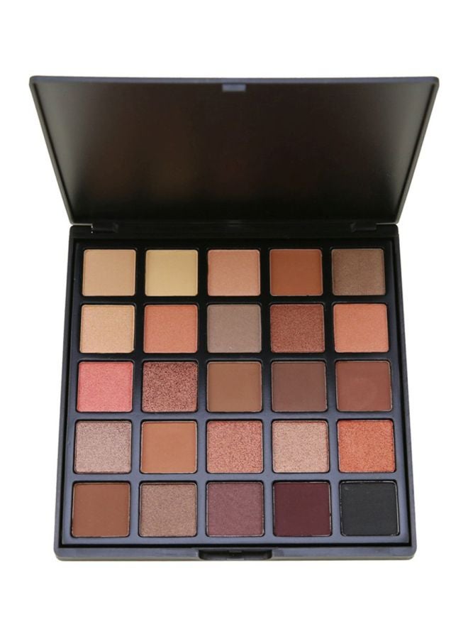 25-Colour Eyeshadow Palette Beige/Brown/Red