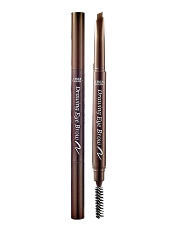 Eyebrow Razor with 2-Piece Drawing Eye Brow #1 Dark Brown