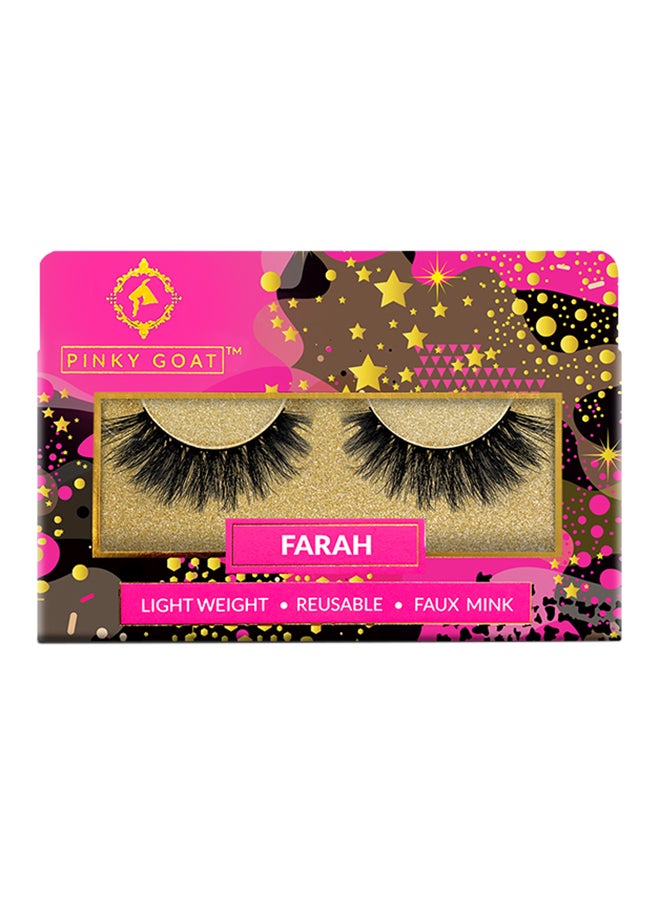 Glam Collection Eye Lashes Black- Farah