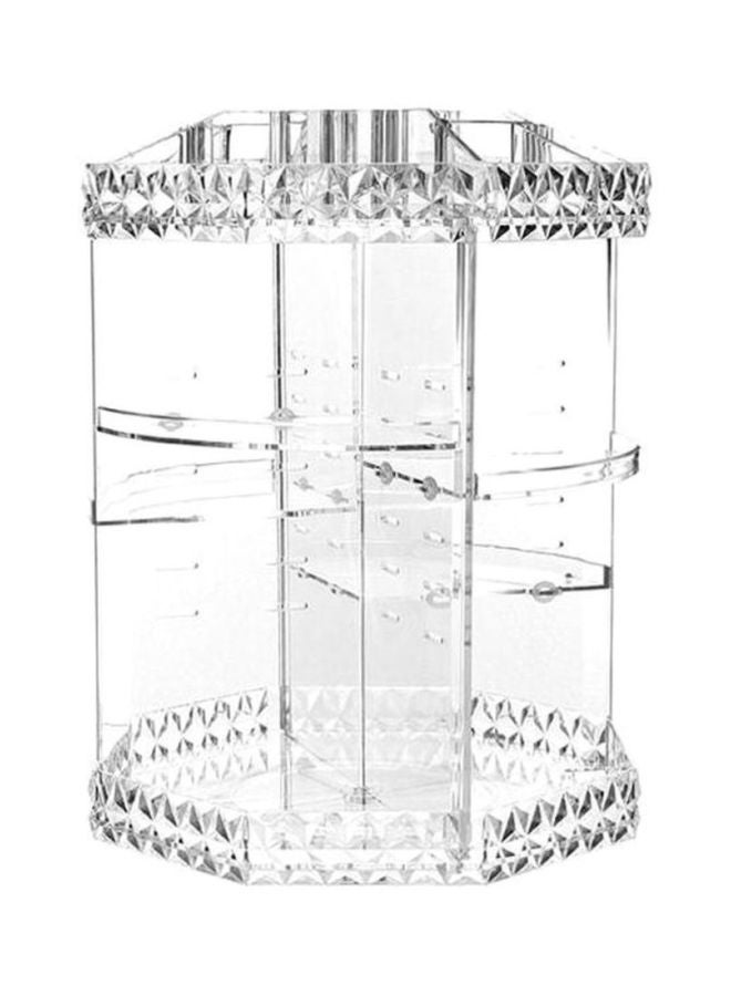360 Degree Rotating Makeup Organizer Clear