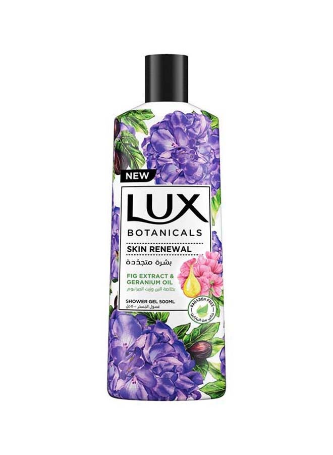 Botanicals Perfumed Body Wash for Skin Renewal with Fig Extract And Geranium Oil 500ml