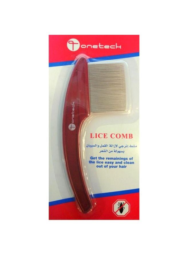 Lice Hair Comb Red/White