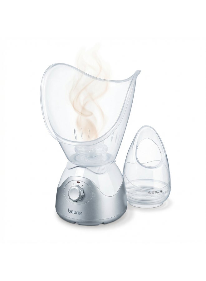 Sauna Facial Steamer Kit Clear/Silver