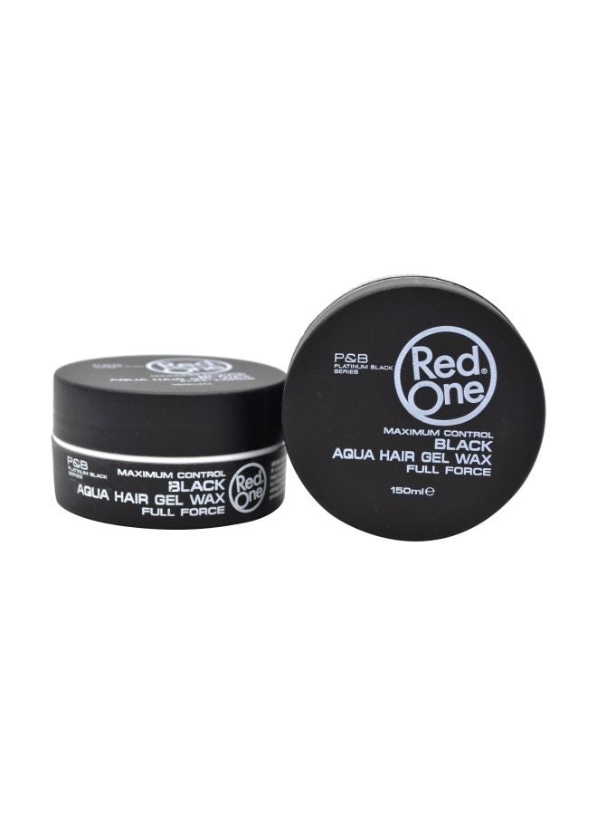 Aqua Hair Gel Wax Black 150ml