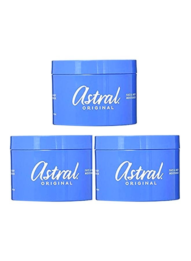 Pack Of 3 Original Face And Neck Moisturising Cream 500ml