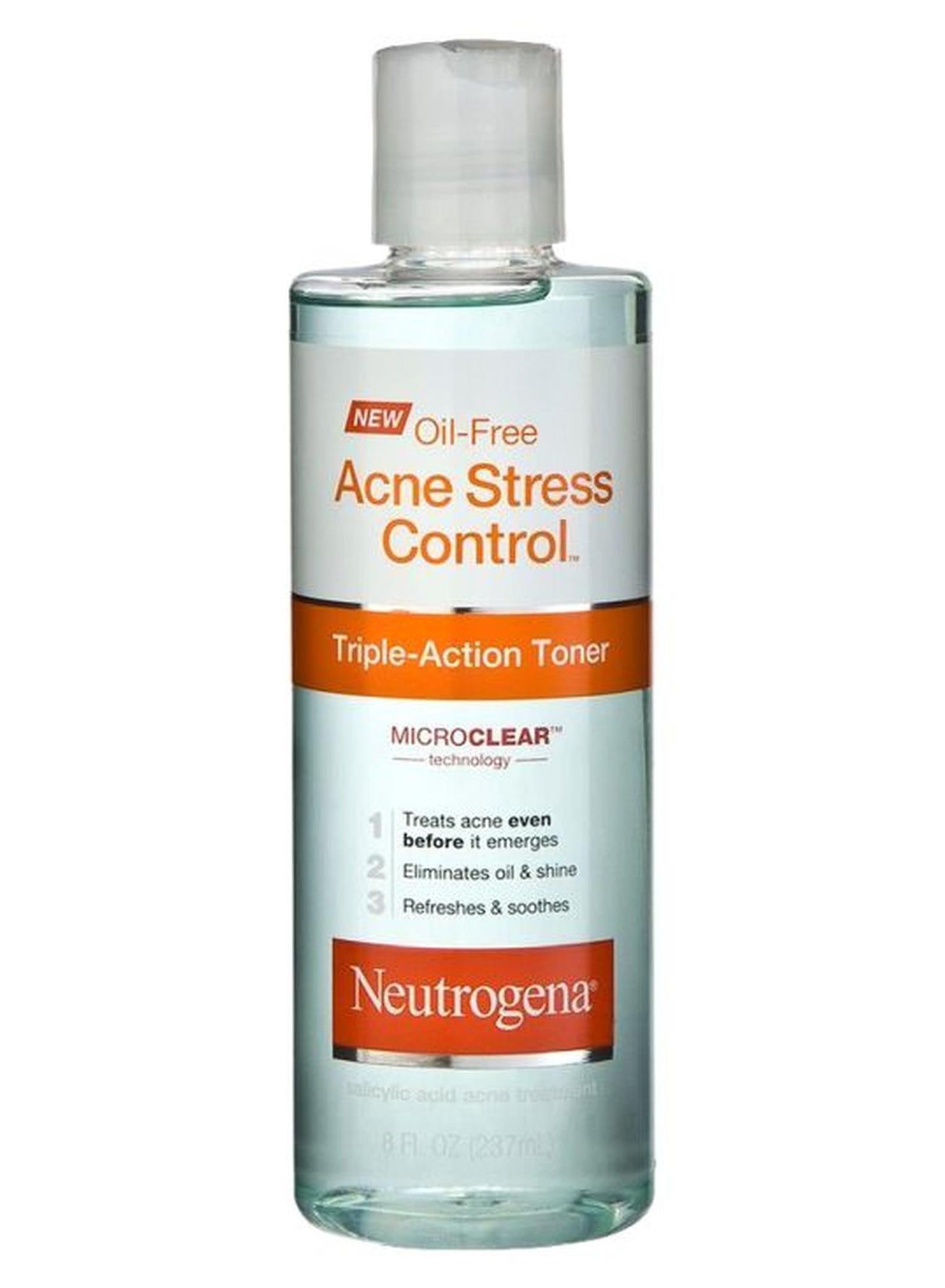 Oil-Free Acne Stress Control Triple Action Toner Blue 8Fluid Ounce
