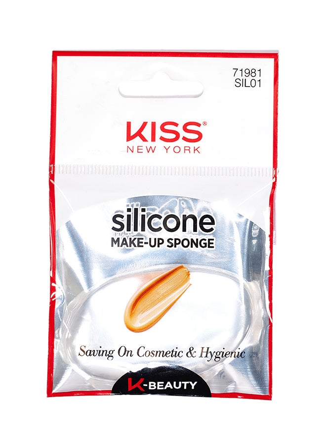 Silicone Makeup Sponge Silver
