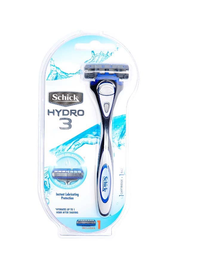 3-Piece Hydro Razor Set Multicolour 5.1x5.1x5.1cm