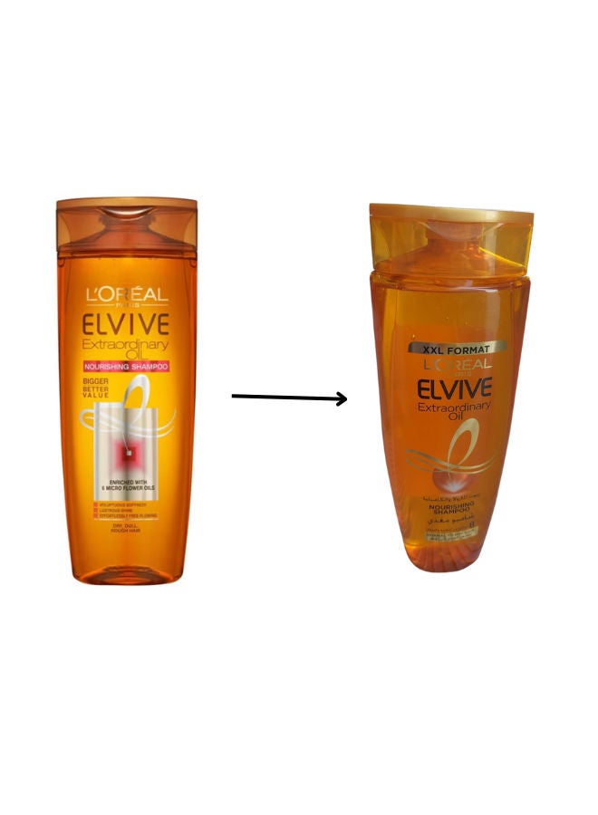 Elvive Extraordinary Oil Nourishing Shampoo For Normal To Dry Hair For Instant Nourish Soft Hair 600ml