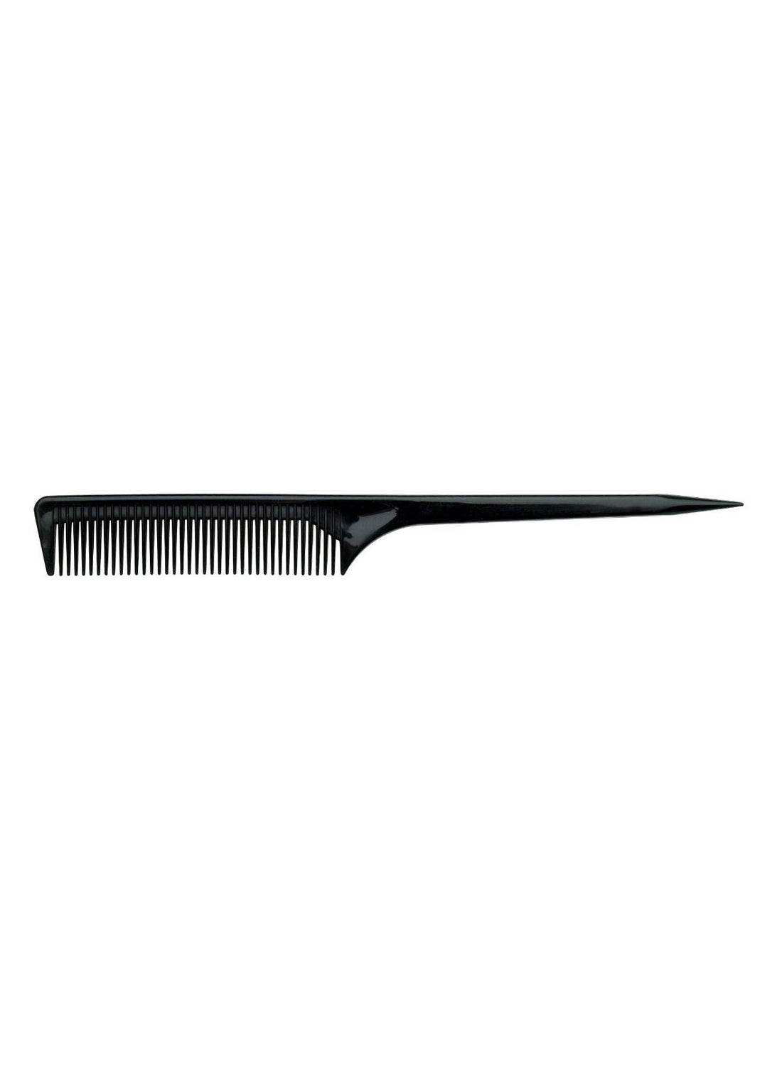Ionic Wide Teeth Tail Hair Comb Black 9inch