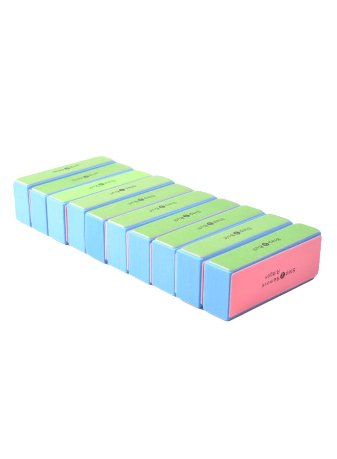 10-Piece Nail Buffer Set Multicolour