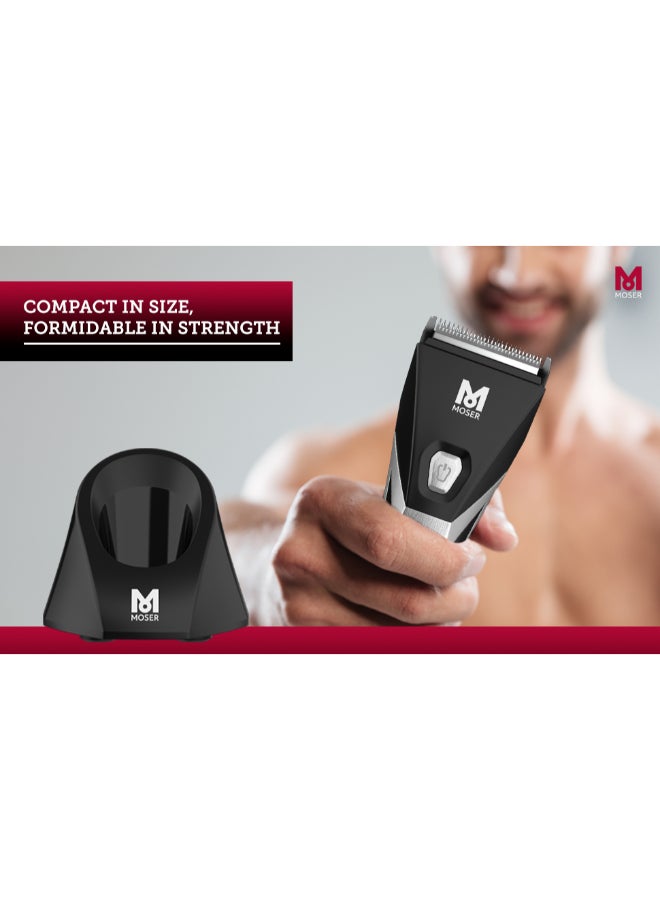 Li+Pro2 Cordless Hair Clipper For Men (Made In Germany) | 160 Minutes Run Time | Led Display With 3-Speed Levels | Stainless Steel Rinseable Blade | Quiet Operation (1888-0151) Brown/Black 270grams - image 8