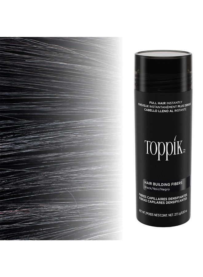 Hair Building Fibers Instant Hair Concealer for Thinning Hair, Hair Fiber for Men & Women, Texture Powder with Natural Keratin, Long-Lasting Hair Color - Black 27.5grams - image 10