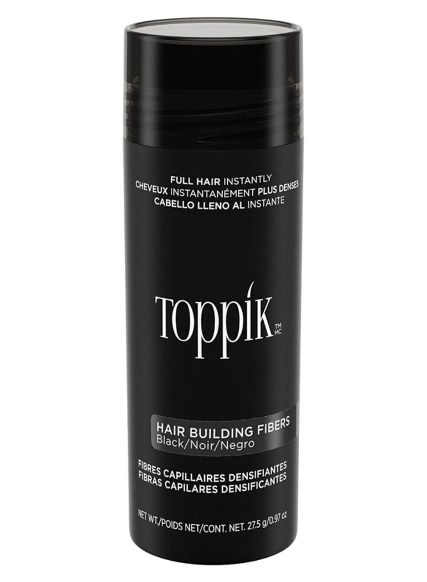 Hair Building Fibers Instant Hair Concealer for Thinning Hair, Hair Fiber for Men & Women, Texture Powder with Natural Keratin, Long-Lasting Hair Color - Black 27.5grams