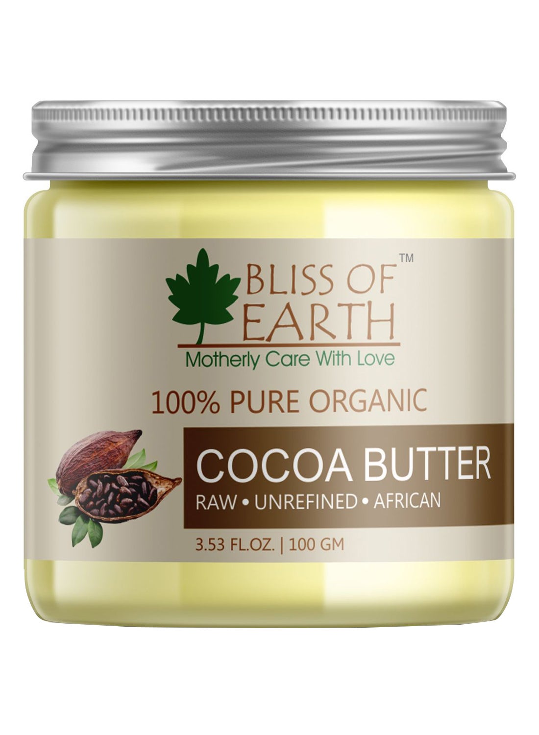 Pure Organic Cocoa Butter 100ml