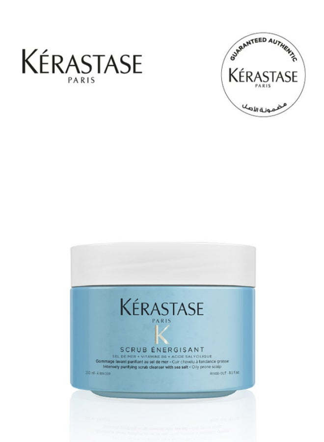 Fusio Scrub Scrub Energisant Purifying Scalp Scrub Blue 325grams